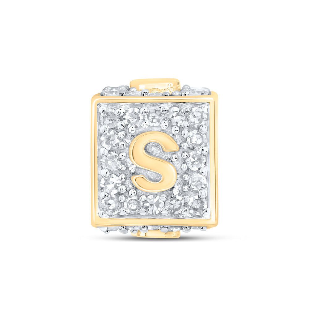 1/4CTW-DIA NK FASHION INITIAL "S" BRACELET BOX Daisy Joyeria