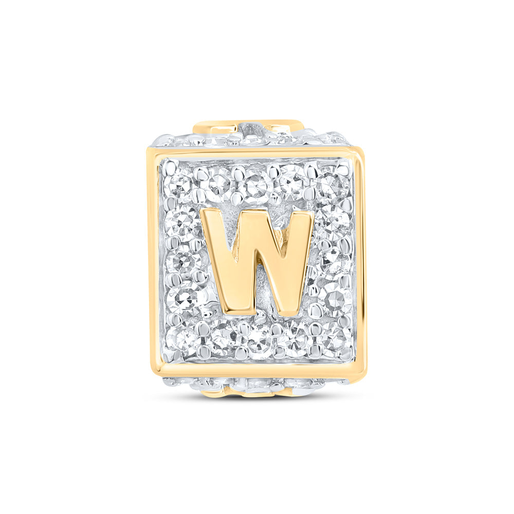 1/4CTW-DIA NK FASHION INITIAL "W" BRACELET BOX Daisy Joyeria