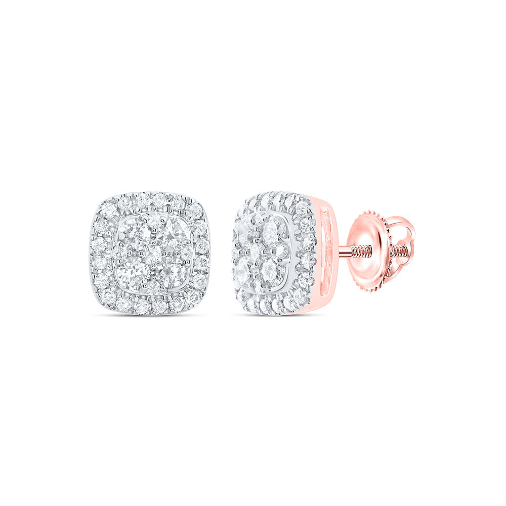 1/2CTW-DIA CN FASHION CUSHION STUD EARRING Daisy Joyeria