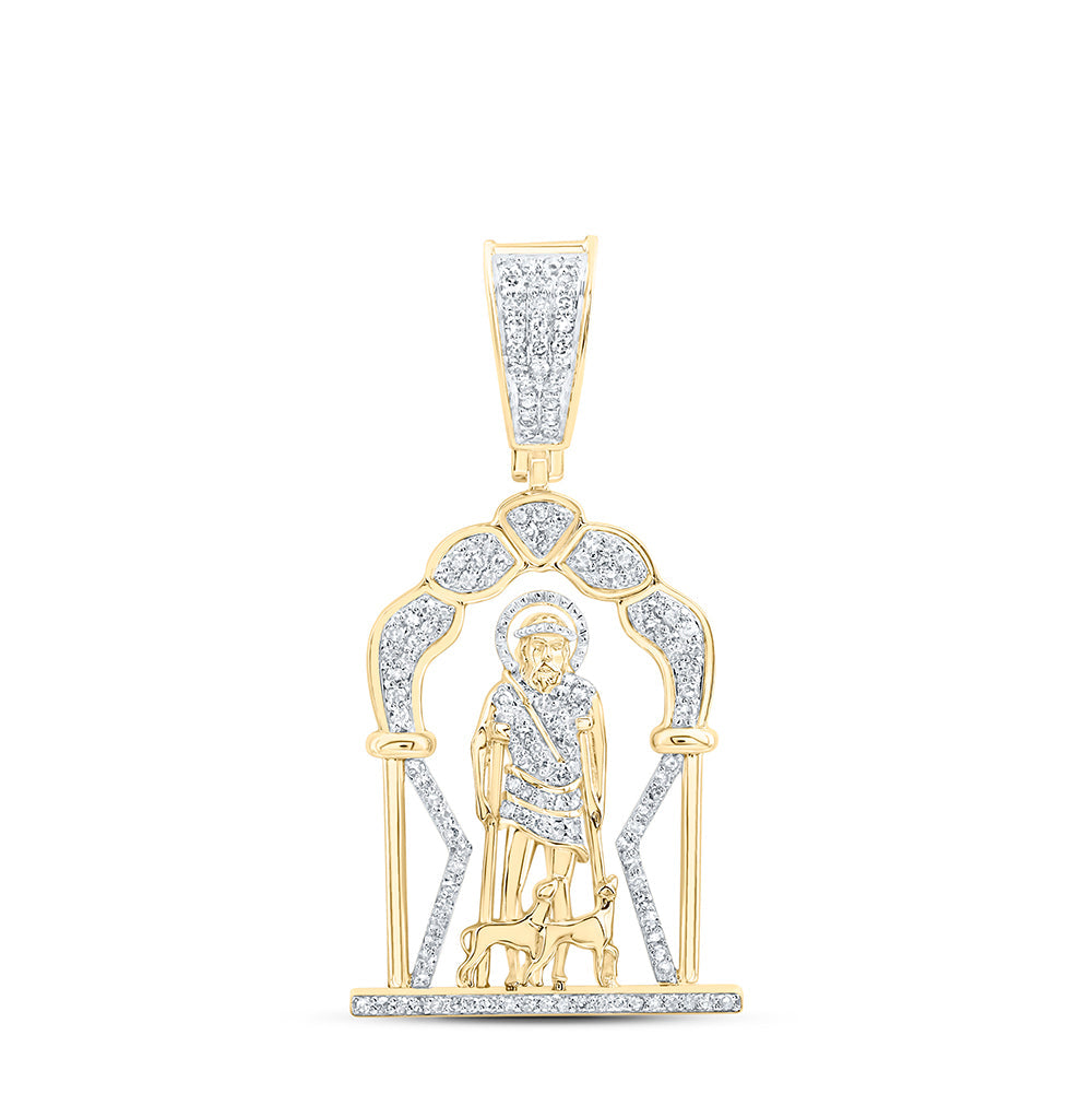 3/4CTW-DIA NK LAZARO MENS CHARM Daisy Joyeria
