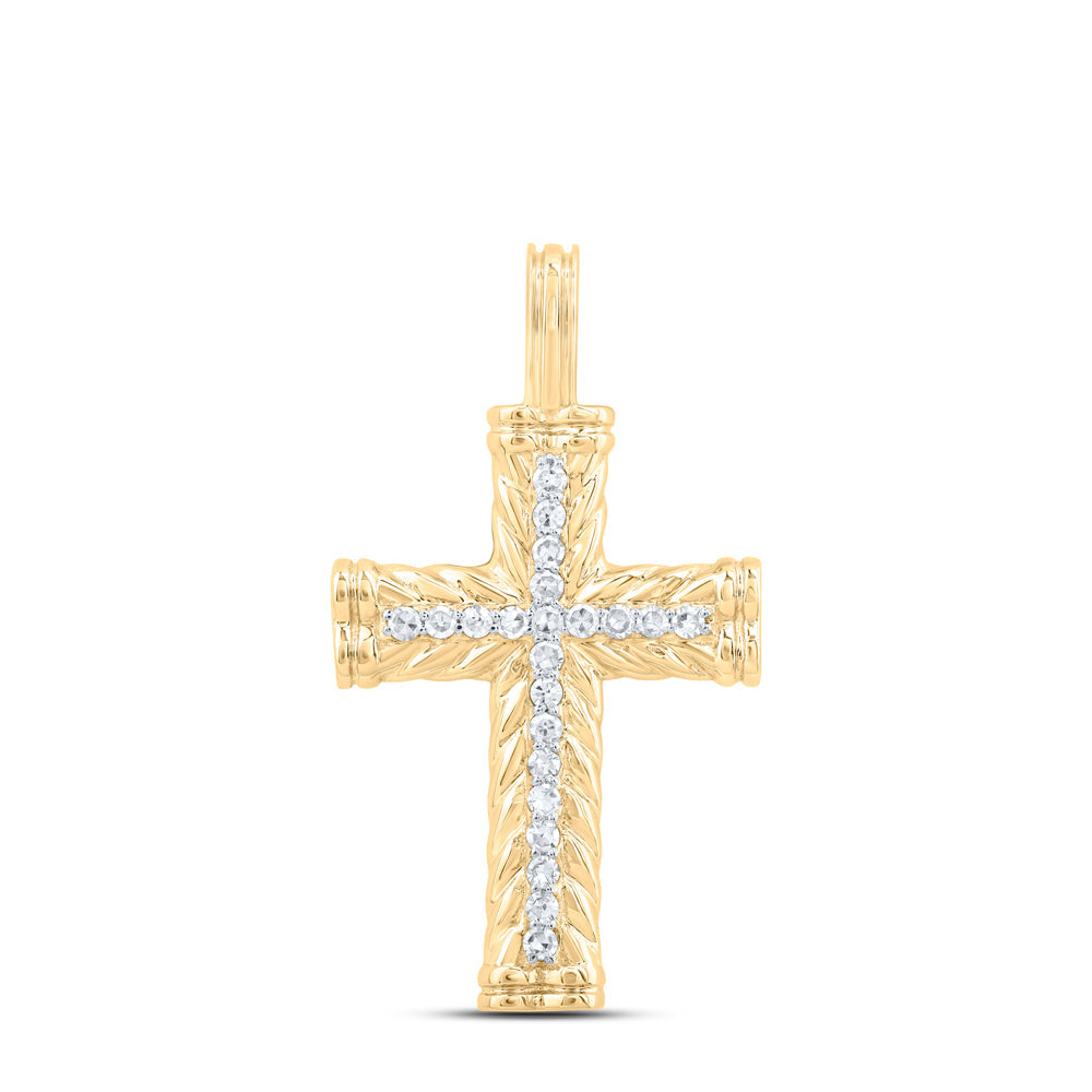 1/10CTW DIA NK GIFT CROSS PENDANT Daisy Joyeria