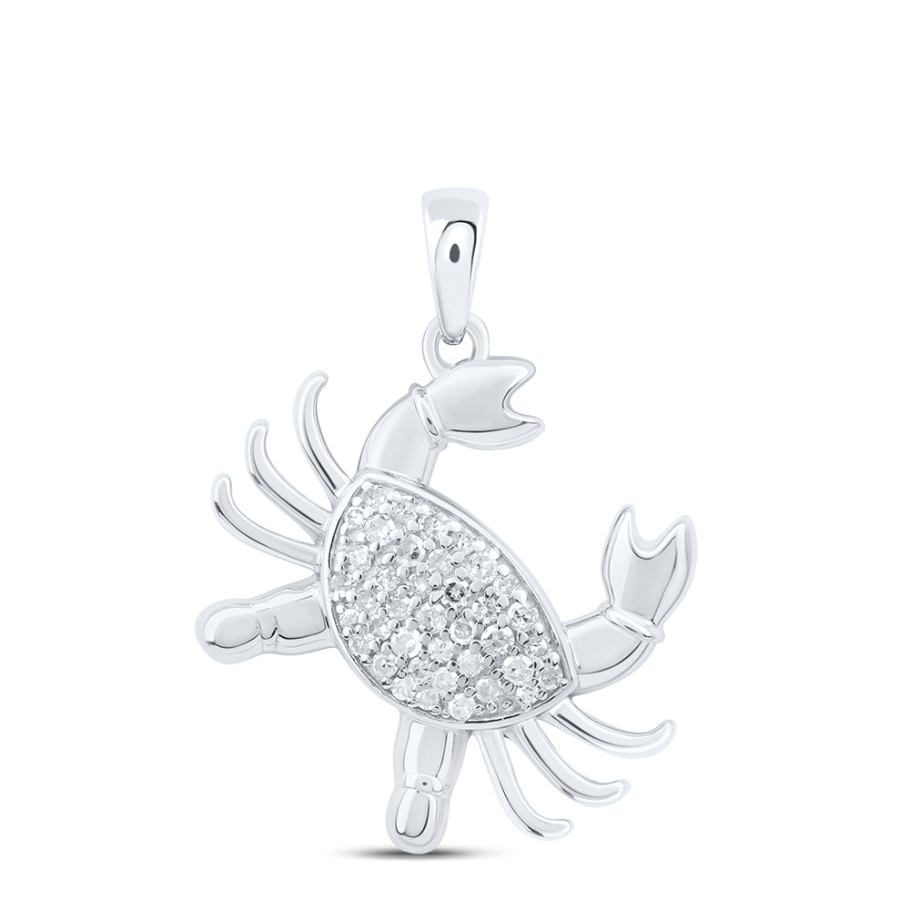 1/5CTW-DIA P1 GIFT CRAB PENDANT Daisy Joyeria