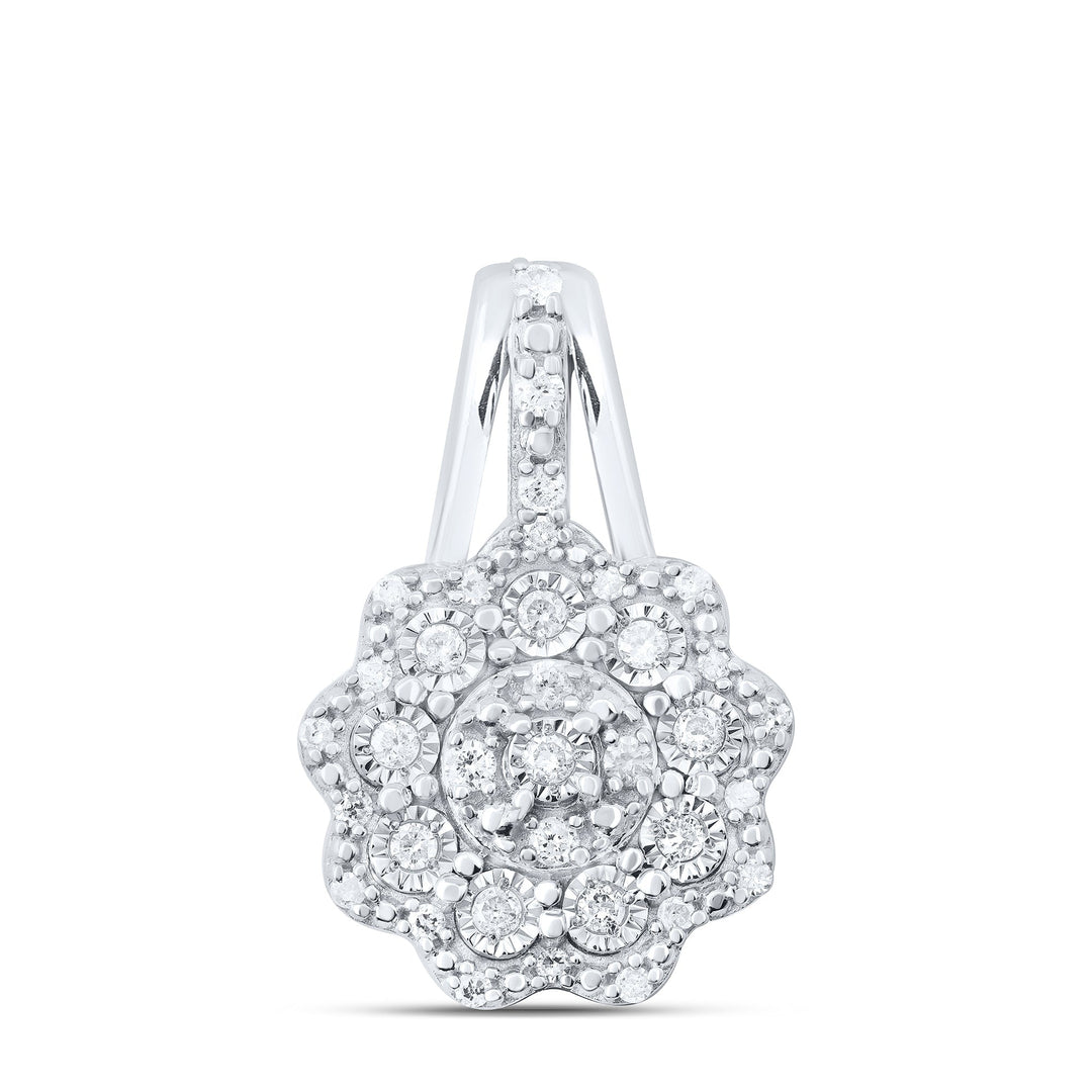 1/4CTW-DIA P1 GIFT FLOWER PENDANT Daisy Joyeria