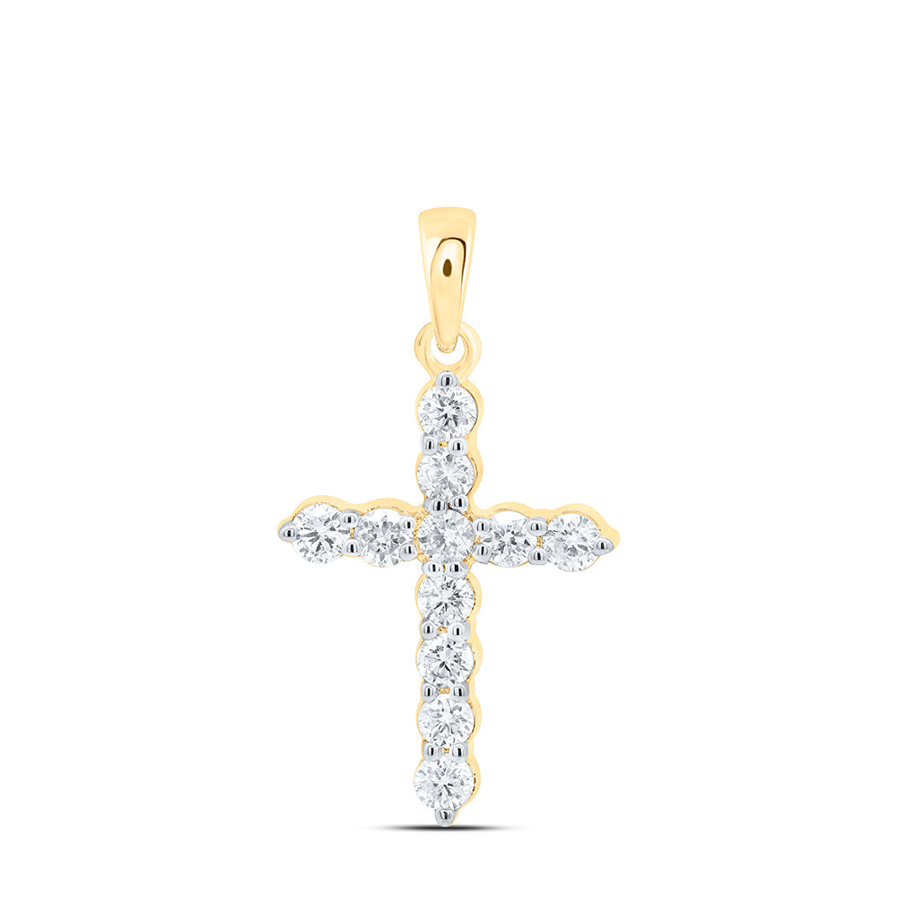 1/2CTW-DIA CN FASHION CROSS PENDANT Daisy Joyeria