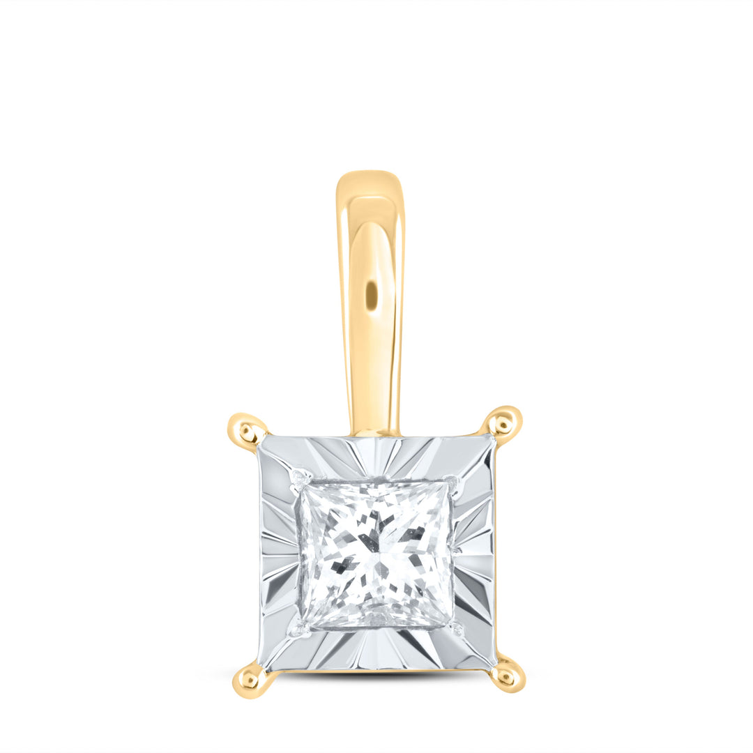 1/6CTW-DIA CN FASHION SQUARE PENDANT Daisy Joyeria