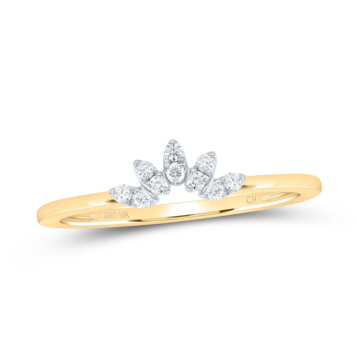 1/10CTW-DIA CN ENHANCER RING 7 Daisy Joyeria