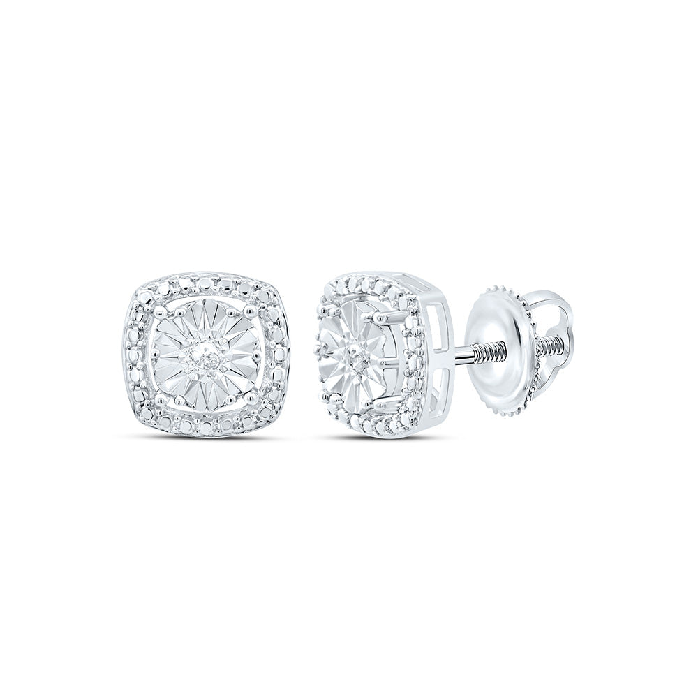 0.01CTW-NAT DIA P1 GIFT CUSHION EARRING Daisy Joyeria