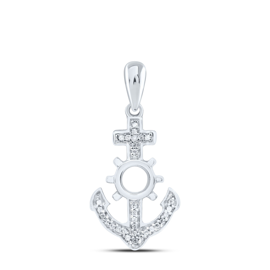 1/20CTW-NAT DIA P1 GIFT ANCHOR PENDANT Daisy Joyeria