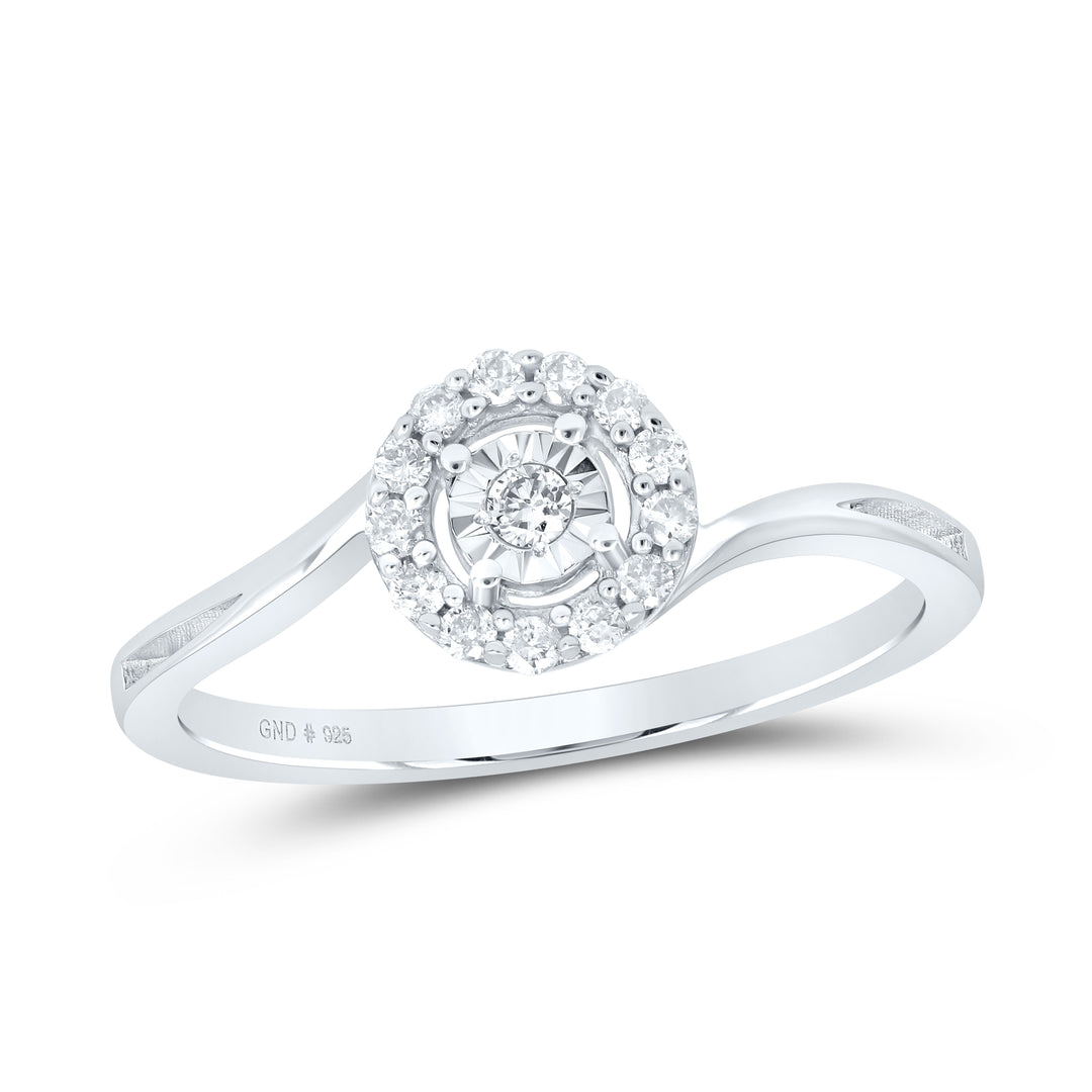 1/6CTW-DIA P1 GIFT ROUND RING 7 Daisy Joyeria