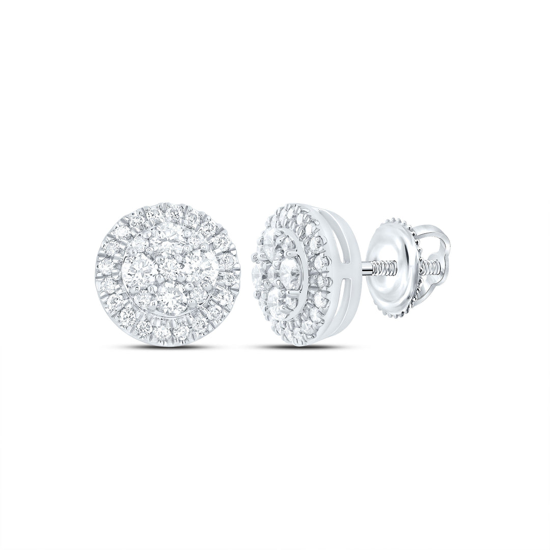 1/2CTW-NAT DIA CN FASHION ROUND STUD EARRING Daisy Joyeria