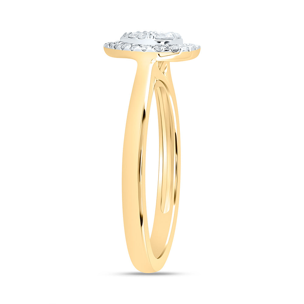 1/3CTW-NAT DIA CN FASHION HEART RING 7 Daisy Joyeria