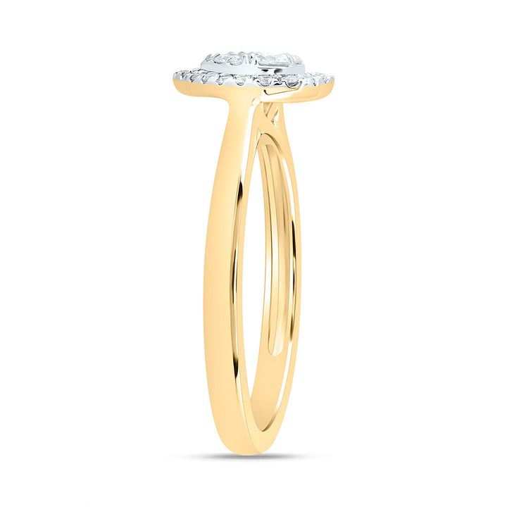 1/3CTW-NAT DIA CN FASHION HEART RING 7 Daisy Joyeria