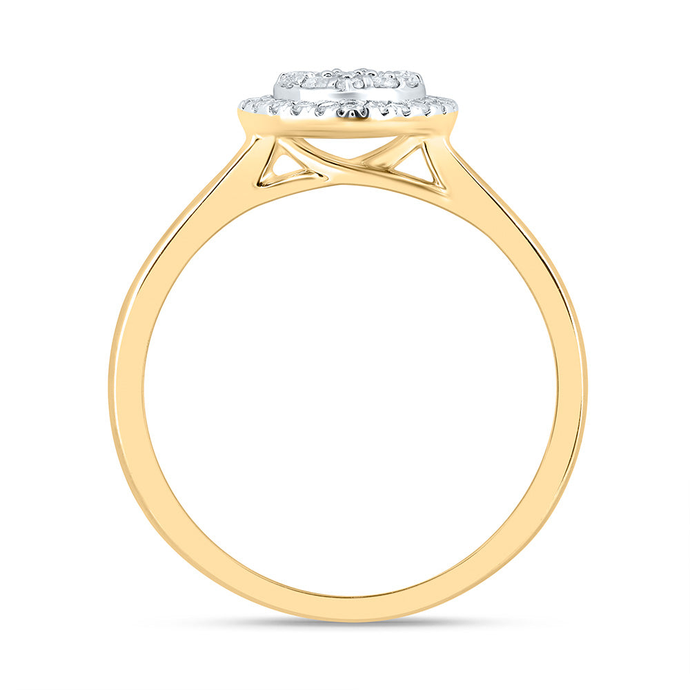 1/3CTW-NAT DIA CN FASHION HEART RING 7 Daisy Joyeria