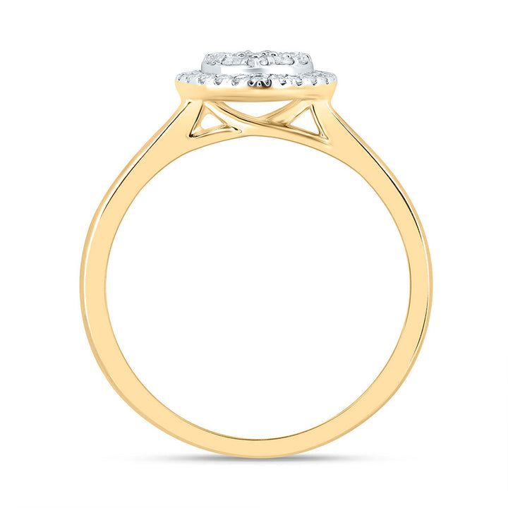 1/3CTW-NAT DIA CN FASHION HEART RING 7 Daisy Joyeria