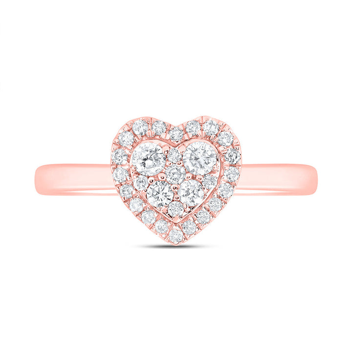 1/3CTW-NAT DIA CN FASHION HEART RING 7 Daisy Joyeria