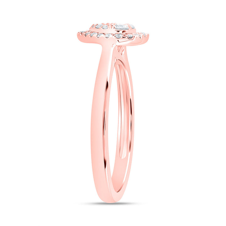 1/3CTW-NAT DIA CN FASHION HEART RING 7 Daisy Joyeria