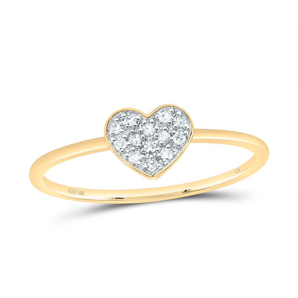 1/12CTW-NAT DIA CN GIFT HEART RING Daisy Joyeria