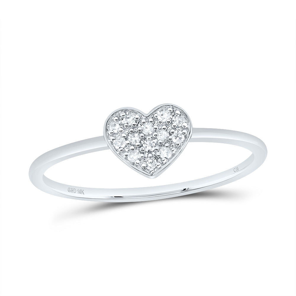 1/12CTW-NAT DIA CN GIFT HEART RING 7 Daisy Joyeria
