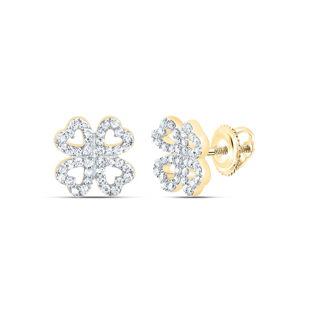 1/4CTW-NAT DIA CN GIFT HEART EARRING Daisy Joyeria