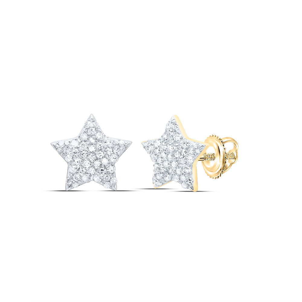 1/4CTW-NAT DIA P1 GIFT STAR EARRING Daisy Joyeria