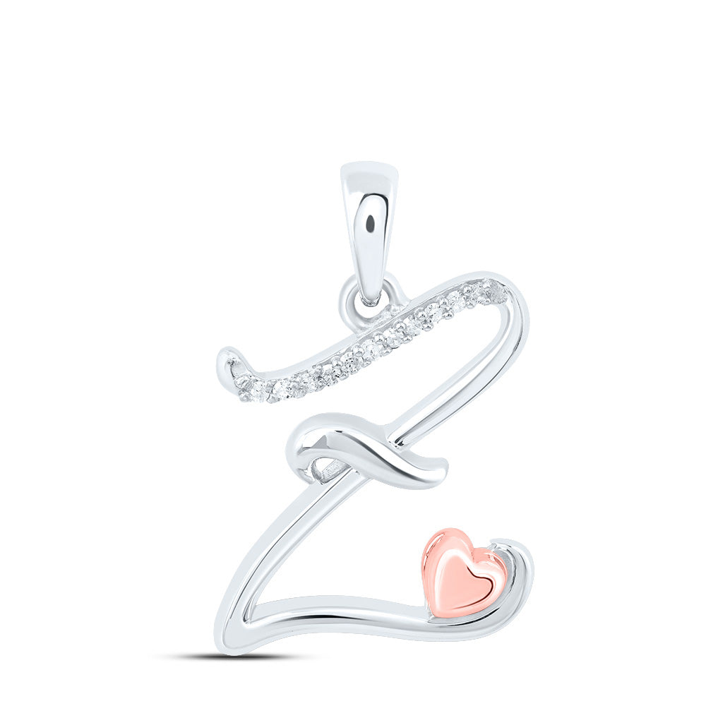 1/20CTW-NAT DIA P1 GIFT INITIAL "Z" PENDANT Daisy Joyeria