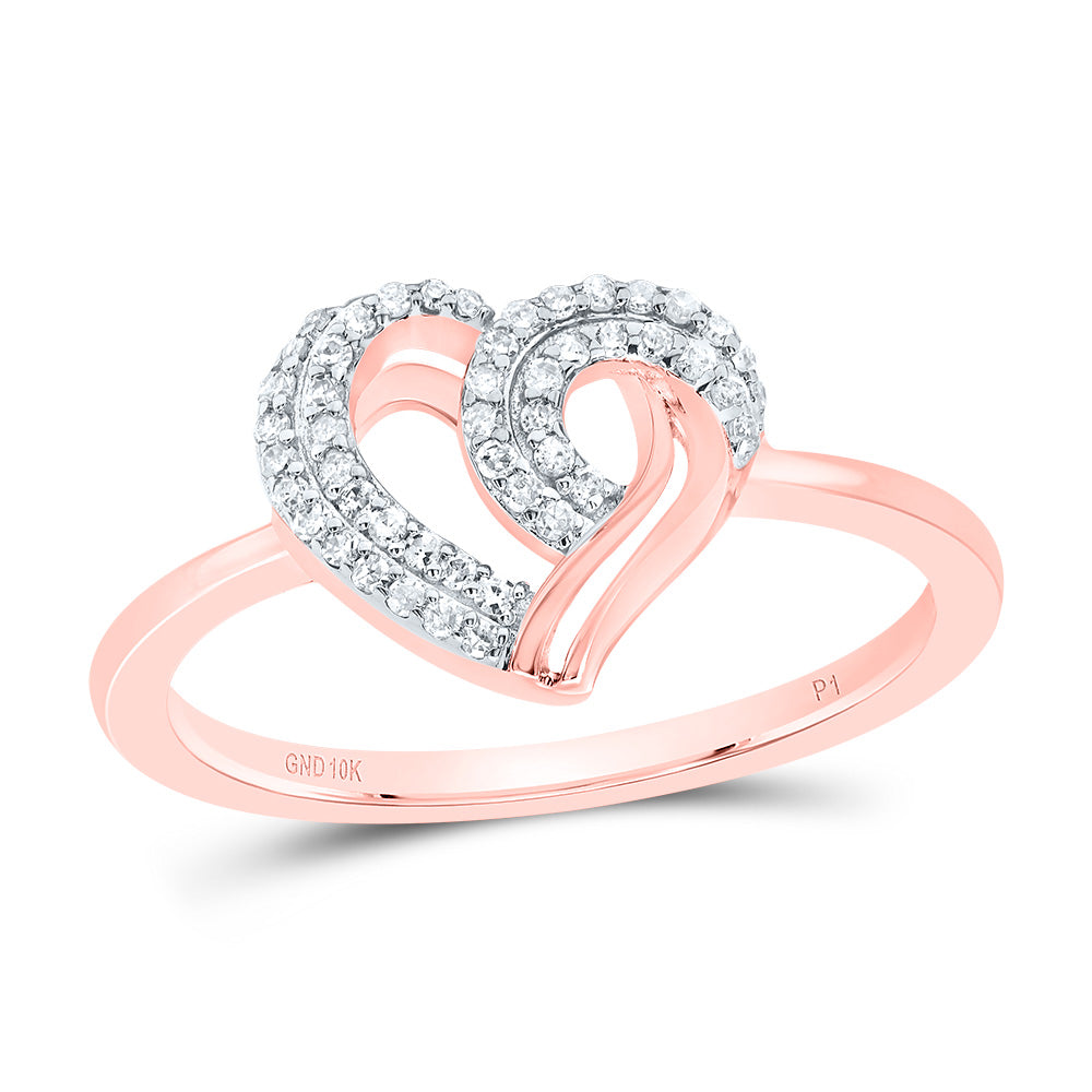 1/6CTW-NAT DIA P1 GIFT HEART RING 7 Daisy Joyeria