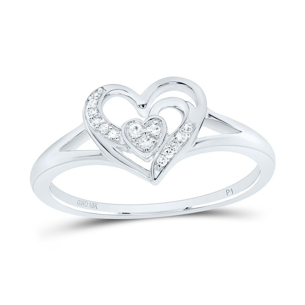 1/20CTW-NAT DIA P1 GIFT HEART RING 7 Daisy Joyeria