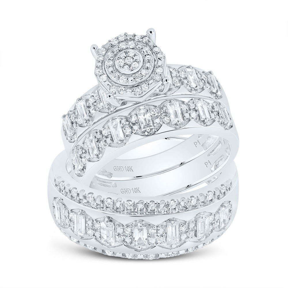 1 CTW-NAT DIA P1 ROUND TRIO RING 7 Daisy Joyeria