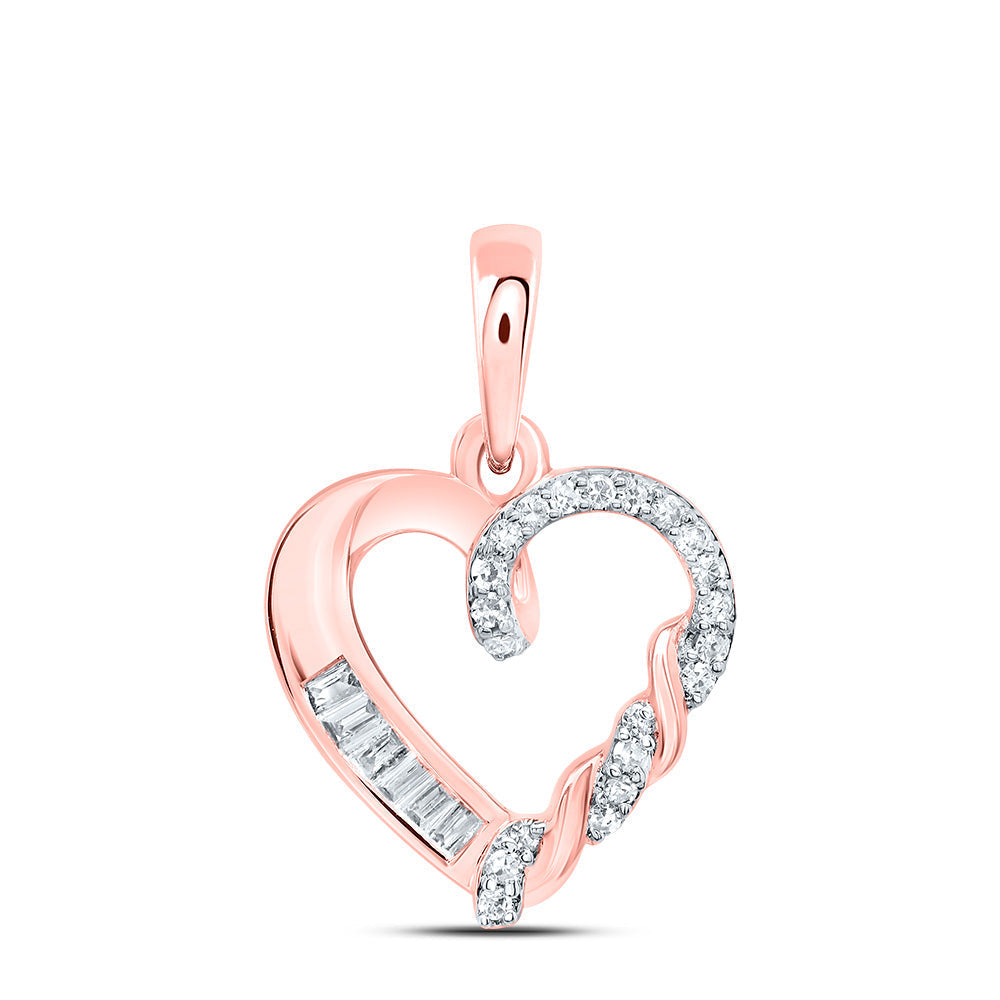 1/12CTW-NAT DIA CN GIFT HEART PENDANT Daisy Joyeria