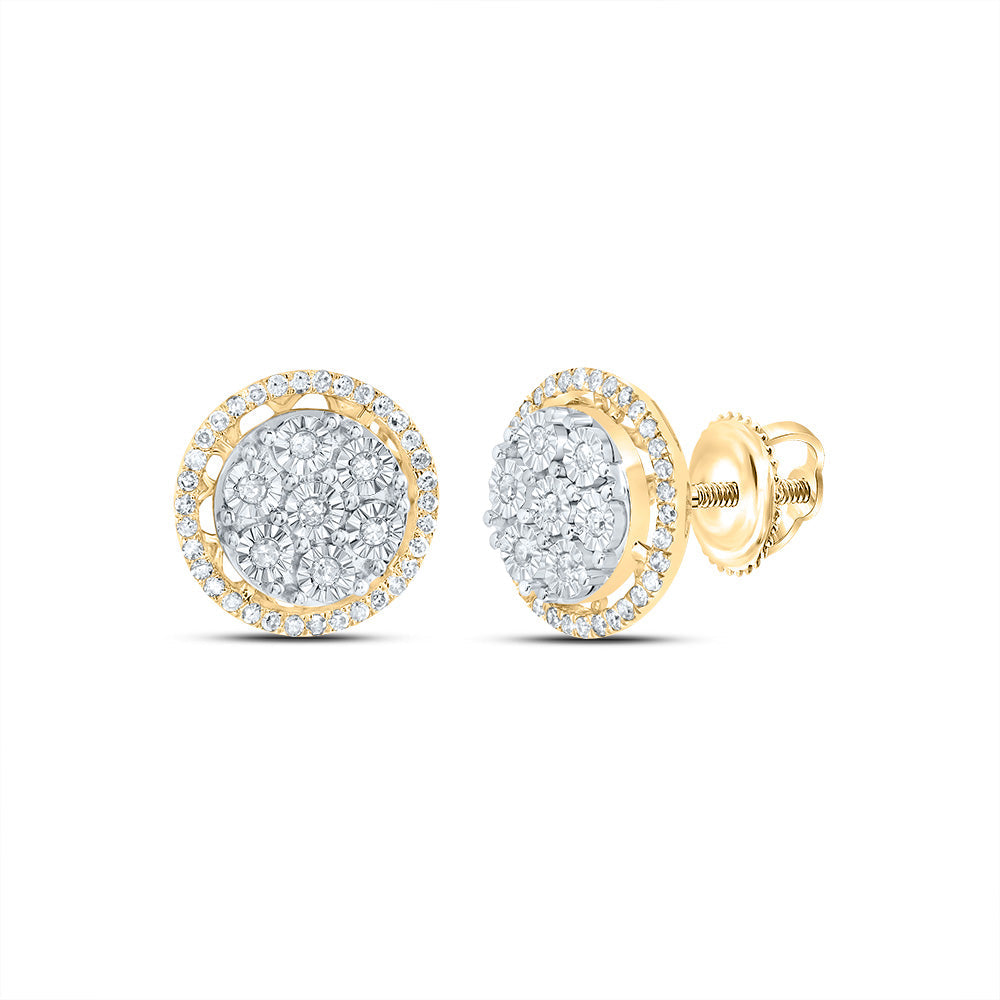 1/3CTW-NAT DIA P1 GIFT ROUND STUD EARRING Daisy Joyeria
