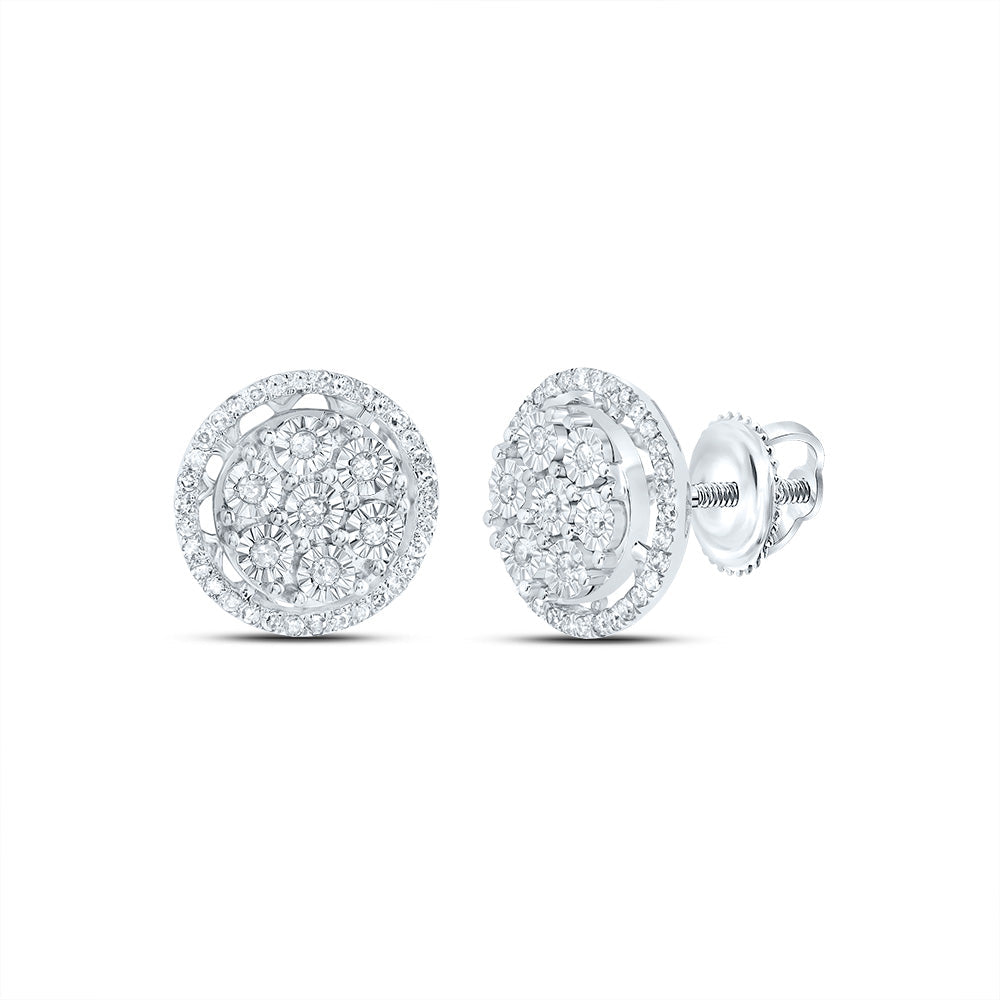 1/3CTW-NAT DIA P1 GIFT ROUND STUD EARRING Daisy Joyeria