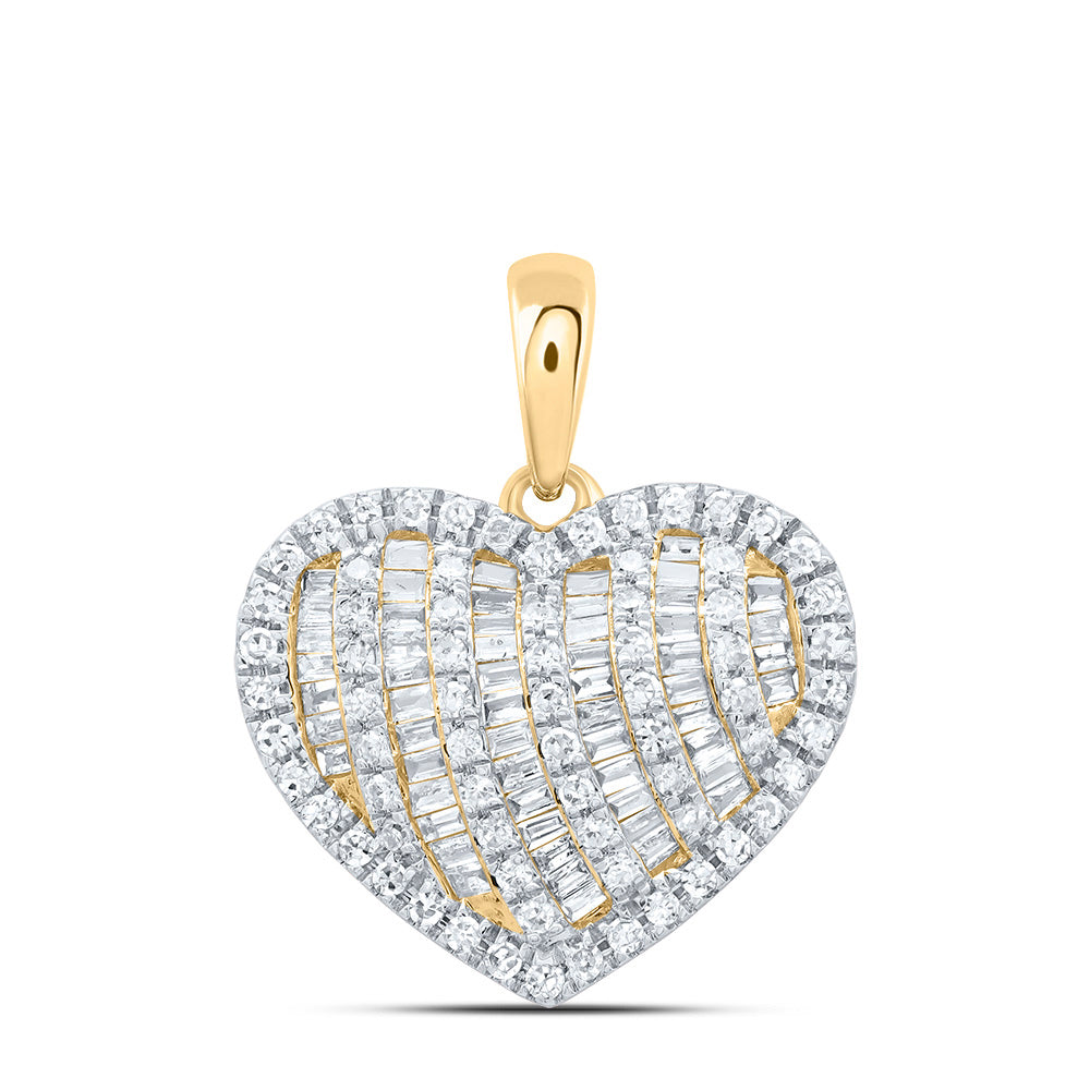 1/2CTW-NAT DIA CN FASHION HEART PENDANT Daisy Joyeria