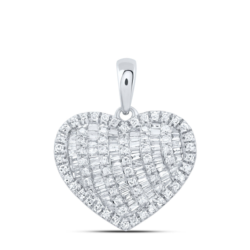 1/2CTW-NAT DIA CN FASHION HEART PENDANT Daisy Joyeria