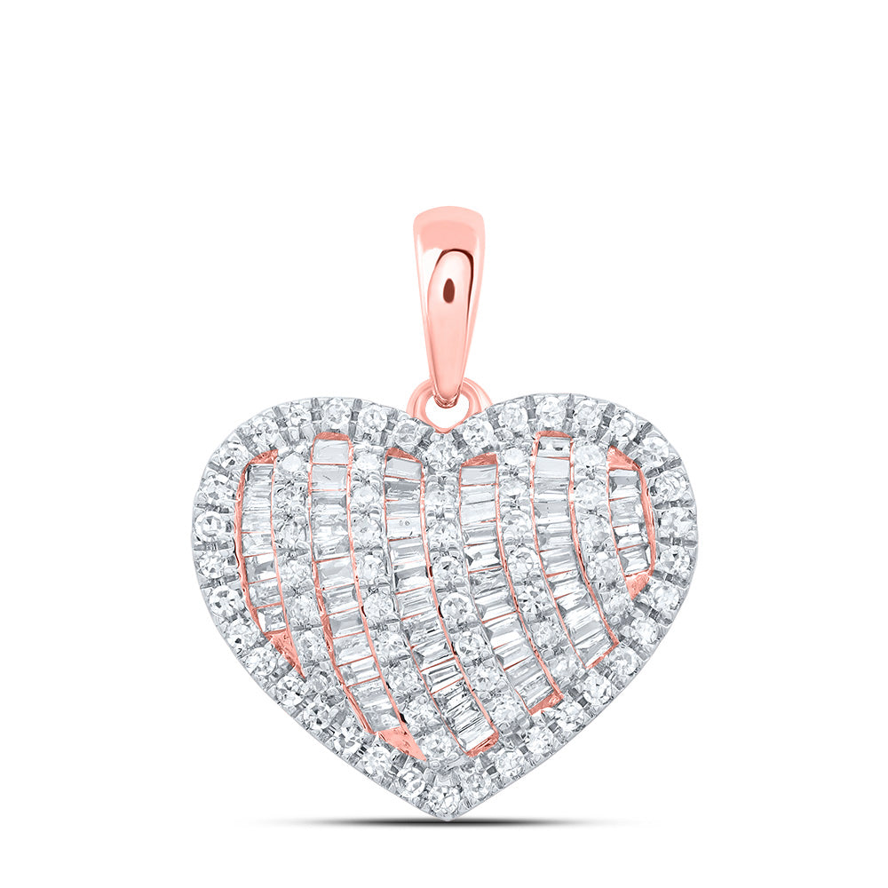 1/2CTW-NAT DIA CN FASHION HEART PENDANT Daisy Joyeria