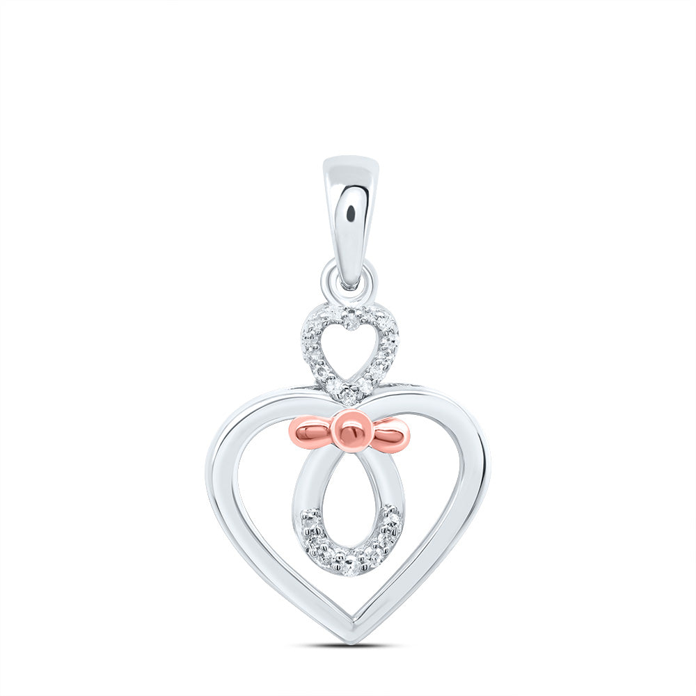 1/20CTW-NAT DIA P1 GIFT HEART PENDANT Daisy Joyeria