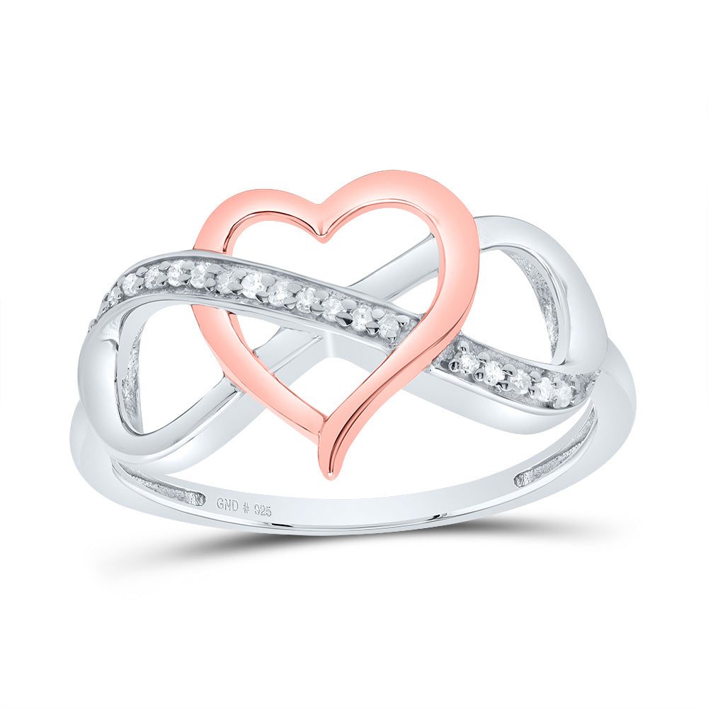 1/12CTW-NAT DIA P1 GIFT INFINITY HEART RING 7 Daisy Joyeria