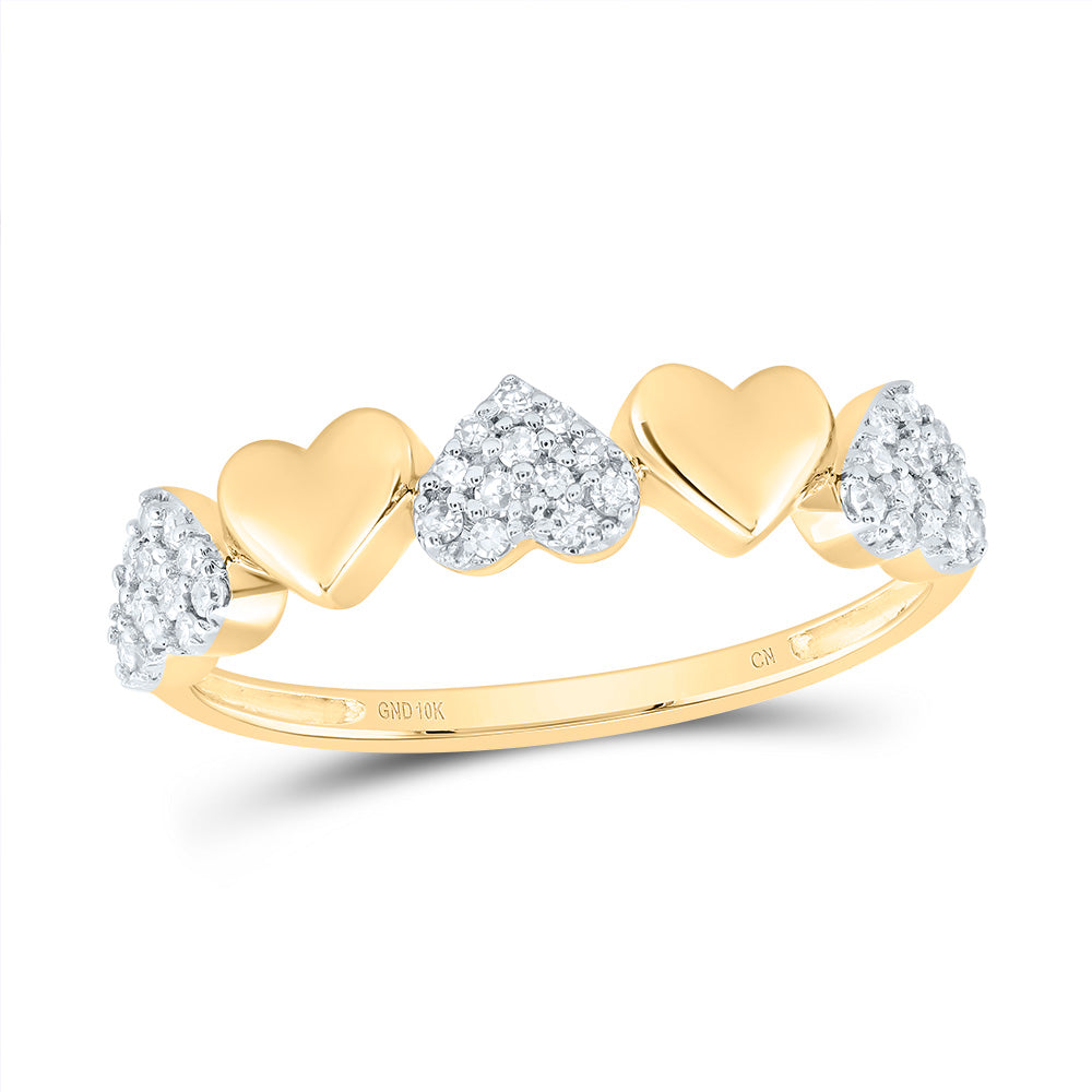 1/6CTW-NAT DIA CN GIFT HEART BAND Daisy Joyeria