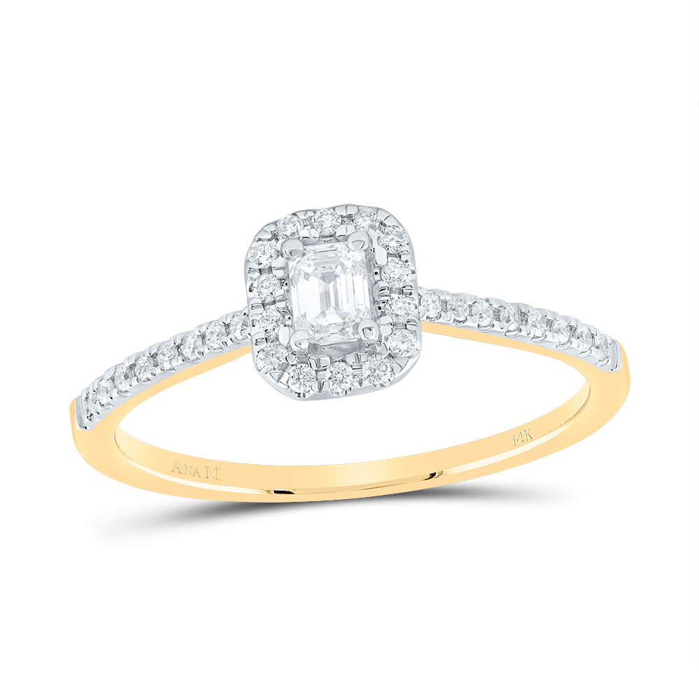 1/3CTW-NAT DIA ANA M 1/5CT-CEM FASHION PROMISE EMERALD RING 7 Daisy Joyeria