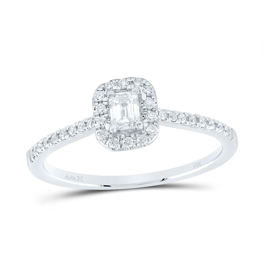 1/3CTW-NAT DIA ANA M 1/5CT-CEM FASHION PROMISE EMERALD RING 7 Daisy Joyeria