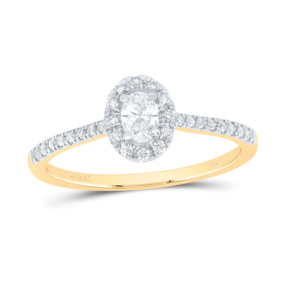 1/3CTW-NAT DIA ANA M 1/5CT-COV FASHION PROMISE OVAL RING 7 Daisy Joyeria