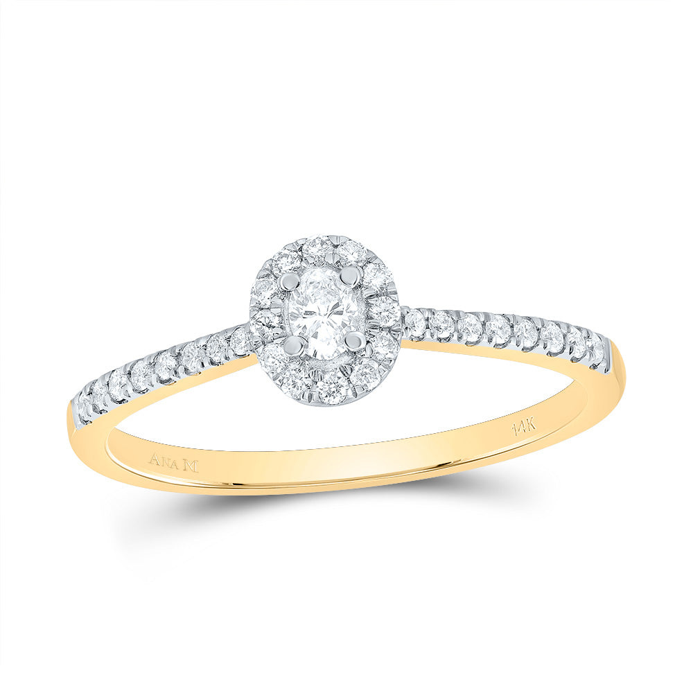 1/4CTW-NAT DIA ANA M FASHION PROMISE OVAL RING 7 Daisy Joyeria