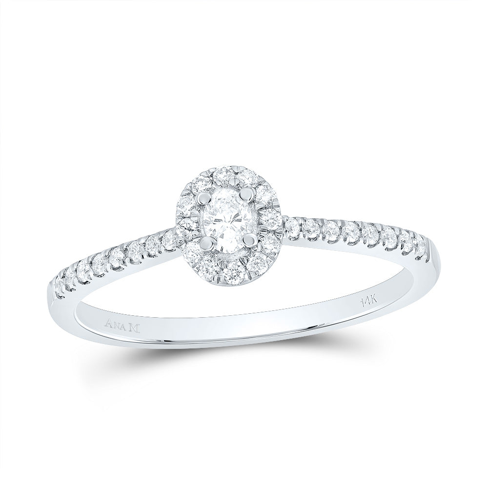1/4CTW-NAT DIA ANA M FASHION PROMISE OVAL RING 7 Daisy Joyeria