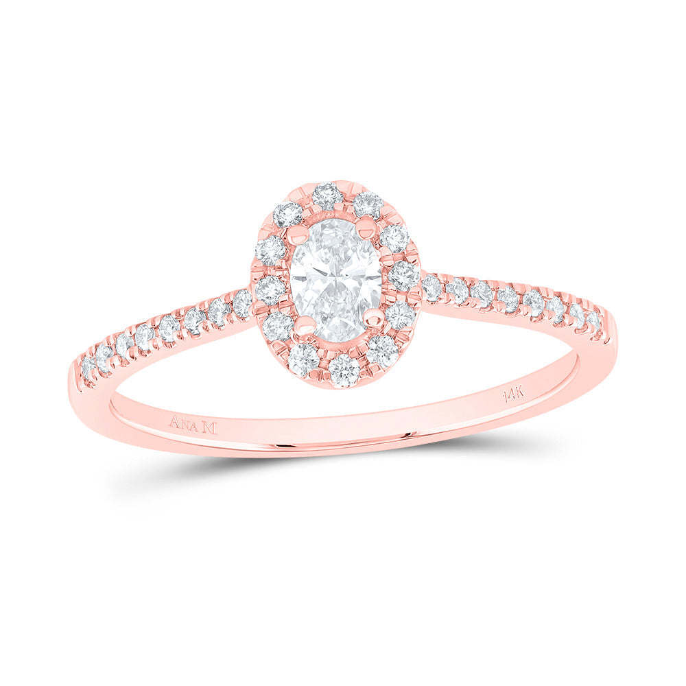 1/3CTW-NAT DIA ANA M 1/5CT-COV FASHION PROMISE OVAL RING 7 Daisy Joyeria
