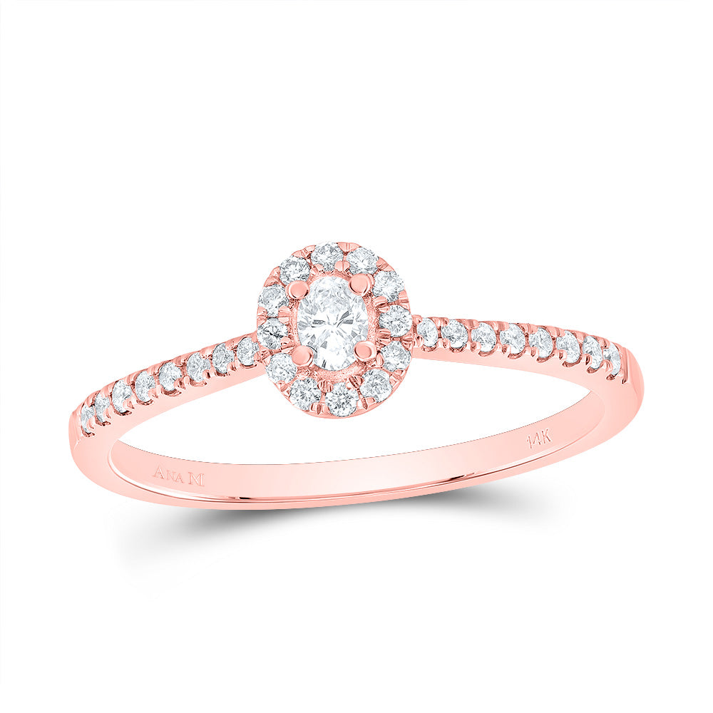1/4CTW-NAT DIA ANA M FASHION PROMISE OVAL RING 7 Daisy Joyeria