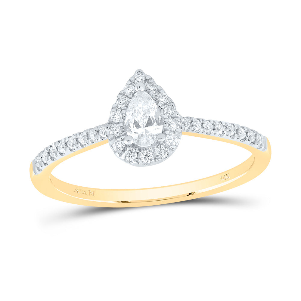 1/3CTW-NAT DIA ANA M 1/5CT-CPS FASHION PROMISE PEAR RING 7 Daisy Joyeria