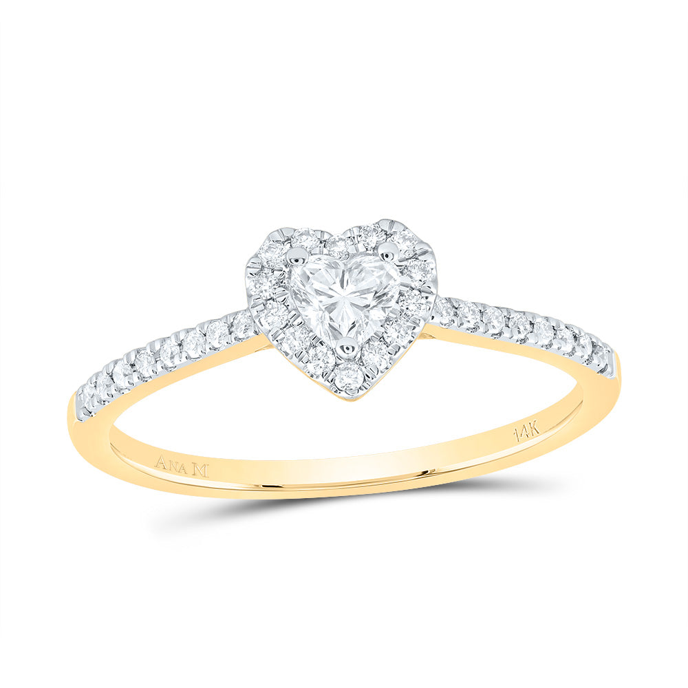 1/3CTW-NAT DIA ANA M 1/5CT-CHT FASHION PROMISE HEART RING 7 Daisy Joyeria