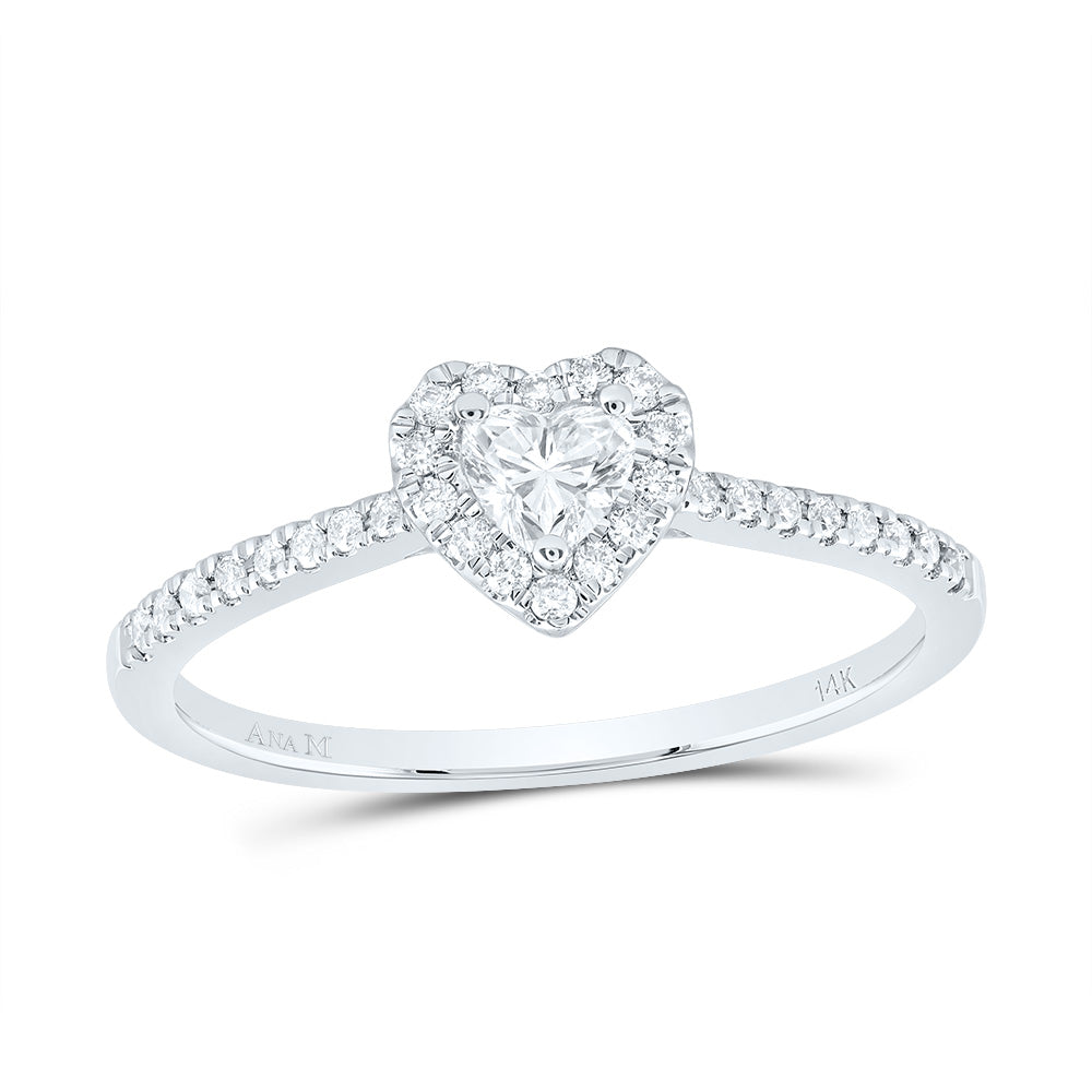 1/3CTW-NAT DIA ANA M 1/5CT-CHT FASHION PROMISE HEART RING 7 Daisy Joyeria