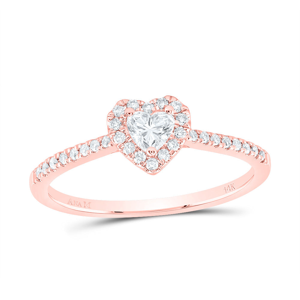 1/3CTW-NAT DIA ANA M 1/5CT-CHT FASHION PROMISE HEART RING 7 Daisy Joyeria