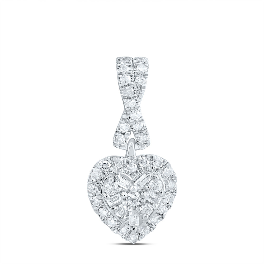 1/5CTW-NAT DIA CN FASHION HEART PENDANT Daisy Joyeria