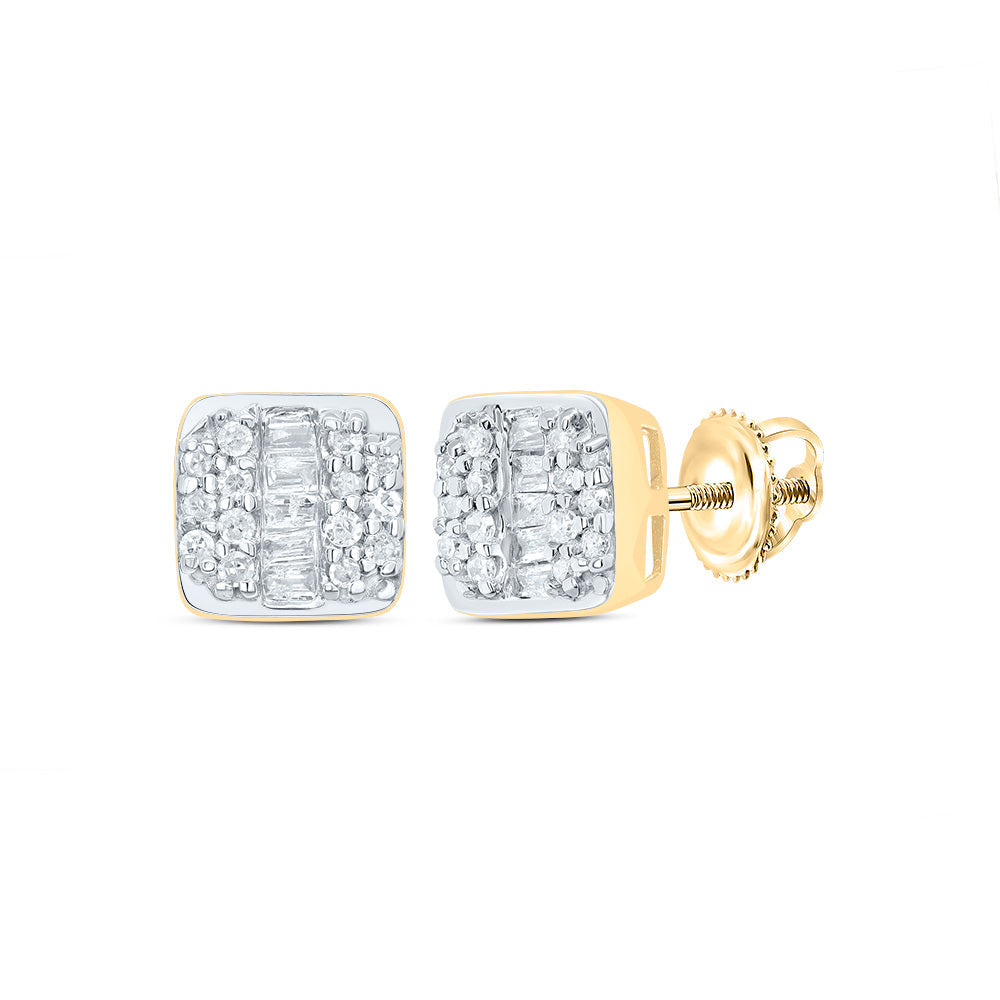 1/4CTW-NAT DIA P1 GIFT CUSHION STUD EARRING Daisy Joyeria
